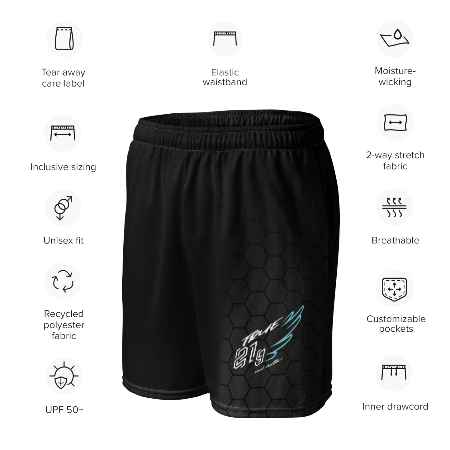 GYM SHORT BLACK HEX