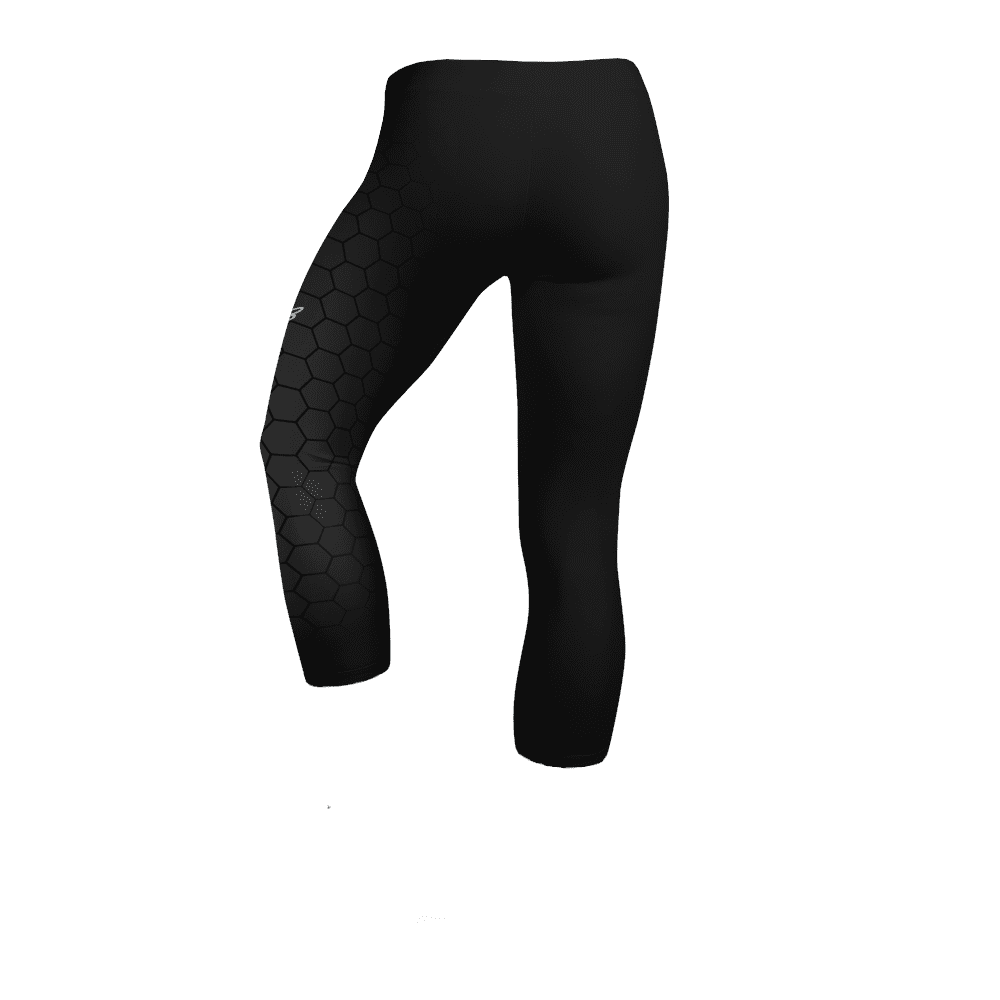 GYM CAPRI LEGGINGS BLACK HEX