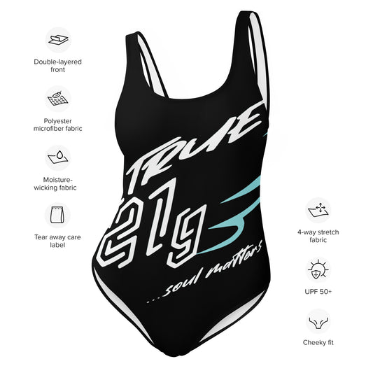 TRUE21G SWIMSUITE BLACK ORIGINAL LABEL