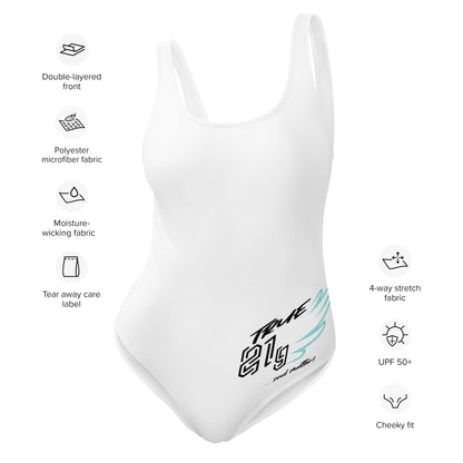 TRUE21G SWIMSUITE WHITE ORIGINAL LABEL