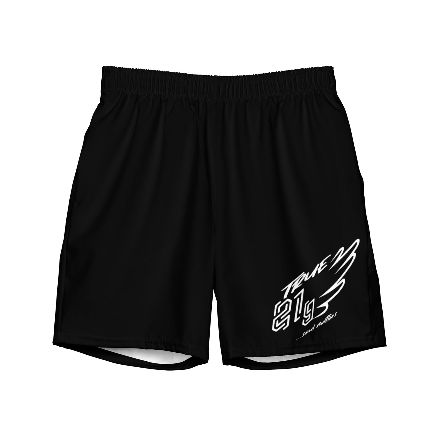 SWIM TRUNKS BLACK WHITE LABEL