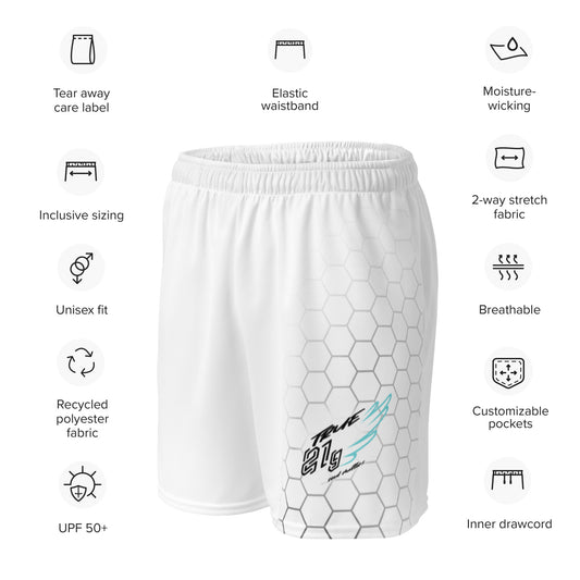 GYM SHORT WHITE HEX