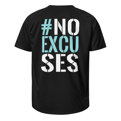 GYM JERSEY #NO EXCUSES BLACK