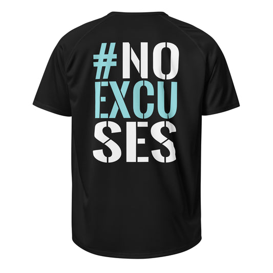 GYM JERSEY #NO EXCUSES BLACK