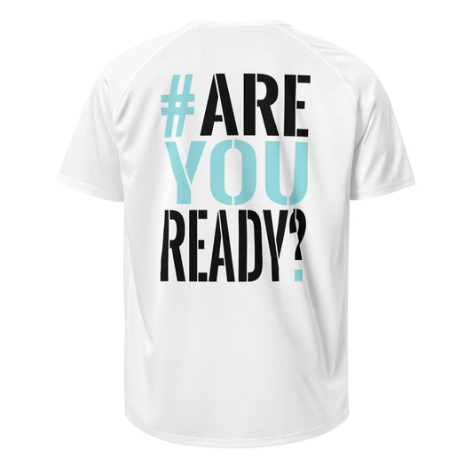 GYM JERSEY #ARE YOU READY? WHITE