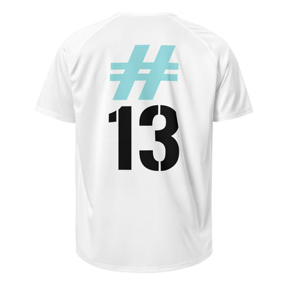 GYM JERSEY #13 WHITE